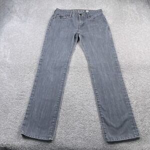 Guess Jeans Mens 30x31 Grey Lincoln Slim Straight Low Rise Casual